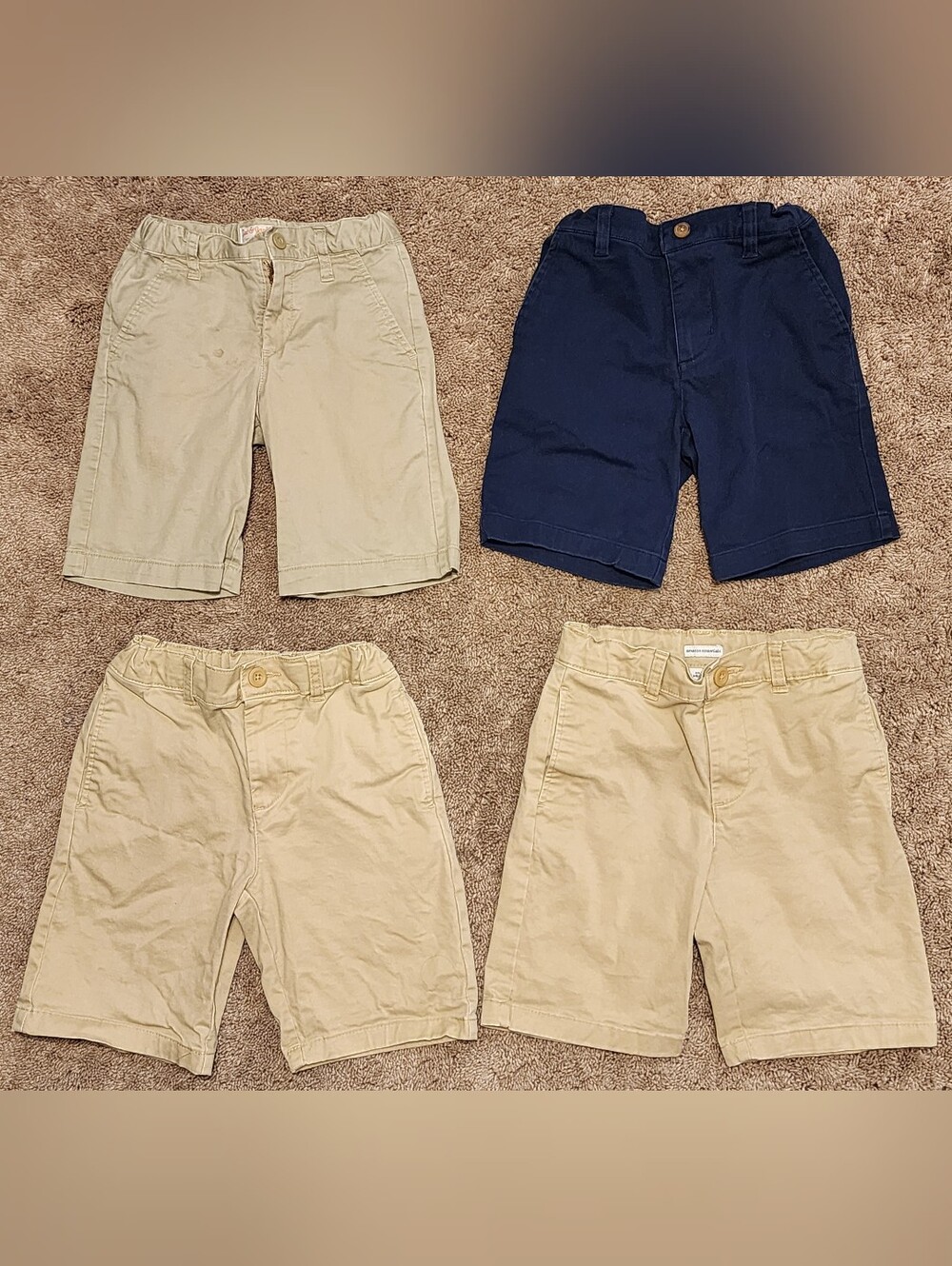 Boys Size 6 & 7 S Uniform Shorts, Amazon Essentials, Cat & Jack, Children Place